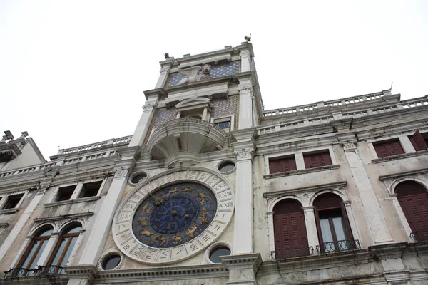 Venice Italy February 2018 Clocktower Clock Tower Mark Square Venice — Stock Photo, Image
