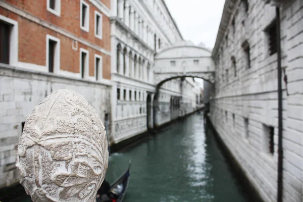Venecia Italia Febrero 2018 Puente Los Suspiros Diseñado Por Antonio —  Fotos de Stock
