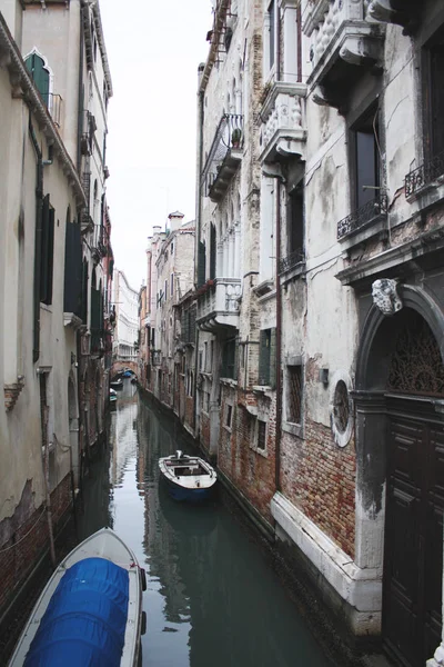 Venice Italy February 2018 View Canal February 2018 Venetian Architecture — Stock Photo, Image