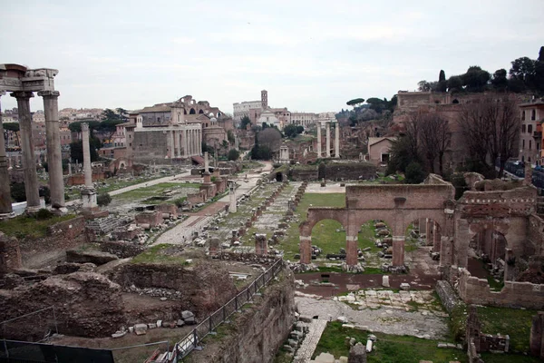 Fórum Romano Arquitetura Antiga Roma Itália — Fotografia de Stock