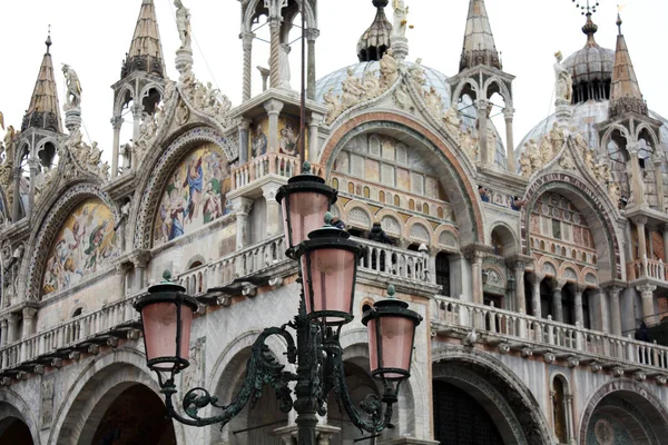 Venecia Italia Febrero 2018 Catedral San Marcos Plaza San Marcos —  Fotos de Stock