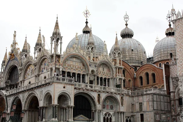 Venice Italy February 2018 Saint Mark Cathedral Mark Square Venice — Stock Photo, Image