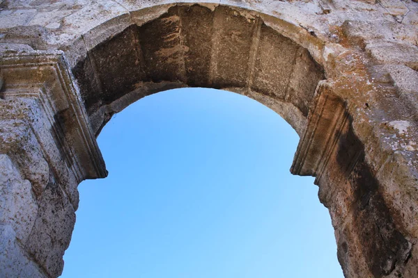 Anfiteatro Romano Pula Arena Antigua Época Romana Arquitectura Croacia — Foto de Stock