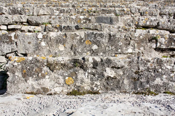 Σκάλες Στο Ρωμαϊκό Αμφιθέατρο Πούλα Στην Αρένα Της Αρχαίας Ρωμαϊκής — Φωτογραφία Αρχείου