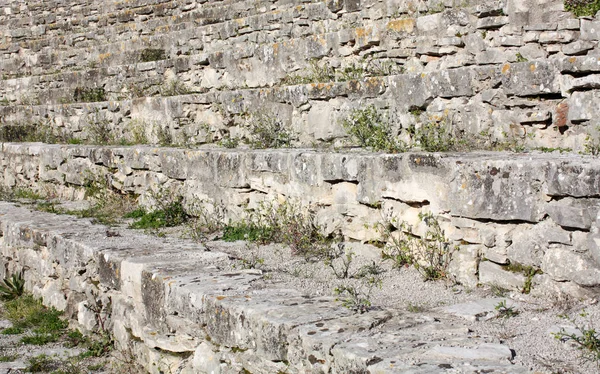 Uppför Trappor Romersk Amfiteater Pula Arena Ancient Romartiden Arkitektur Kroatien — Stockfoto