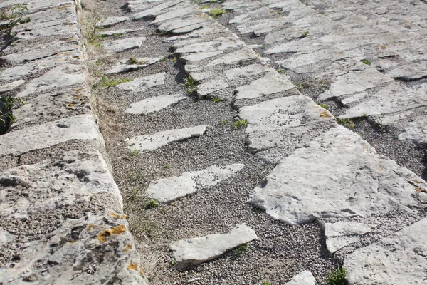 Roma Amfitiyatrosu Pula Merdivenlerden Yukarı Arena Antik Roma Kez Mimarlık — Stok fotoğraf