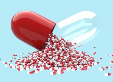 antivirüs covod19 'un büyük bir kapsülünde küçük kapsüller var.