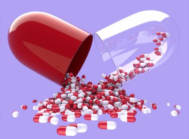 antivirüs covod19 'un büyük bir kapsülünde küçük kapsüller var.