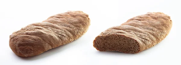 面包孤立的白色背景 — 图库照片