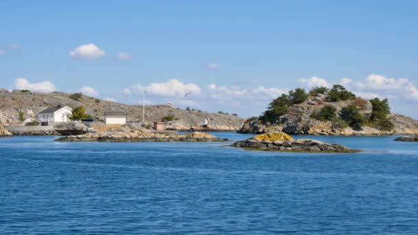 Один Близлежащих Островов Гётеборга Второй Величине Город Швеции — стоковое видео
