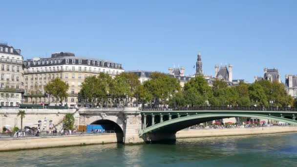 Paris Vista Para Evento Paris Plage Praia Paris Que Acontece — Vídeo de Stock