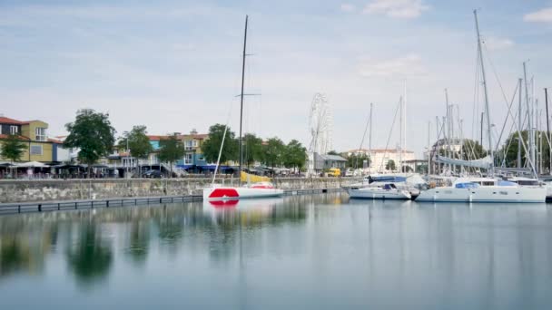 Time Lapse Het Centrum Van Rochelle Een Stad Het Westen — Stockvideo