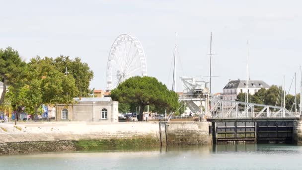 Centro Cidade Rochelle Uma Cidade Oeste França Localizado Departamento Charente — Vídeo de Stock