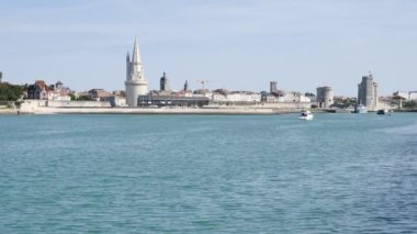 Cityscape La Rochelle, Batı Fransa'da bir şehir. (