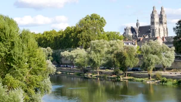 Zwiedzanie Katedry Jest Kościół Rzymsko Katolicki Tours Indre Loire Francja — Wideo stockowe