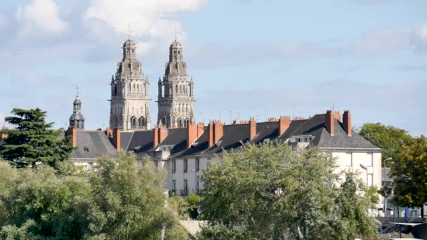 Catedral Tours Uma Igreja Católica Romana Localizada Tours Indre Loire — Vídeo de Stock