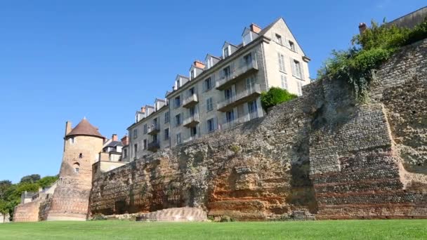 Panorama Obudowy Mans Został Zbudowany Pod Koniec Iii Wieku Hotel — Wideo stockowe