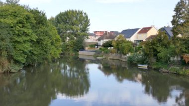 Huisne Nehri, içinde şehir, Le Mans, Fransız Batı. Le Mans Pays de la Loire bölgesinde bulunan.