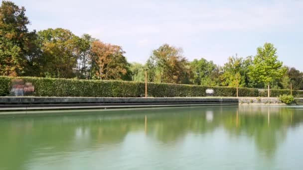 Lapso Tiempo Canal Reims Una Ciudad Este París Francia Hay — Vídeos de Stock