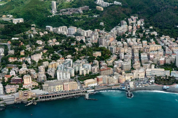 Vista Aérea Génova Desde Helicóptero —  Fotos de Stock