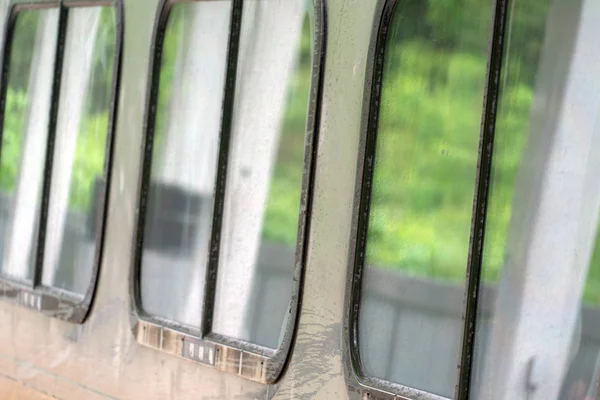 Usa Regional Train Window Detail — Stock Photo, Image