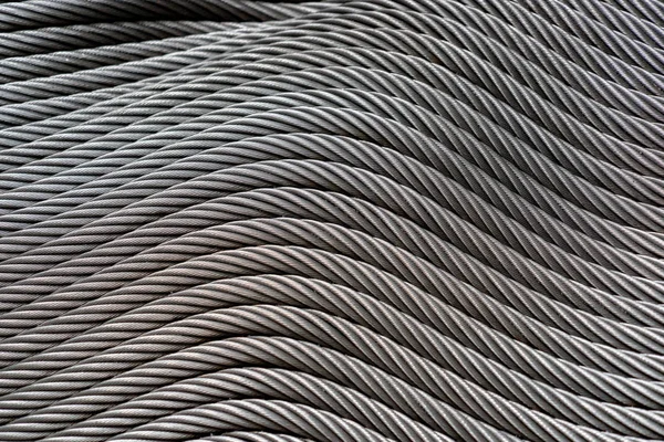 Steel Cables Background Texture Detail — Stock Photo, Image