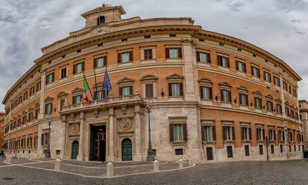 Palazzo Montecitorio Palácio Roma Sede Câmara Dos Deputados Italiana — Fotografia de Stock