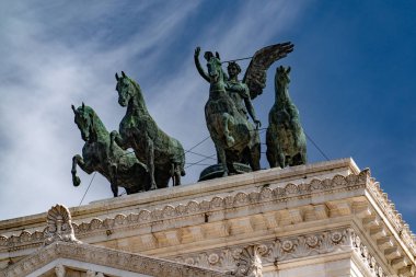 Roma bilinmeyen asker Vittoriano'ya Sarayı görünümü