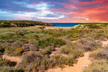 Sunset Bulvarında calamosche muhtemelen en güzel plaj İtalya