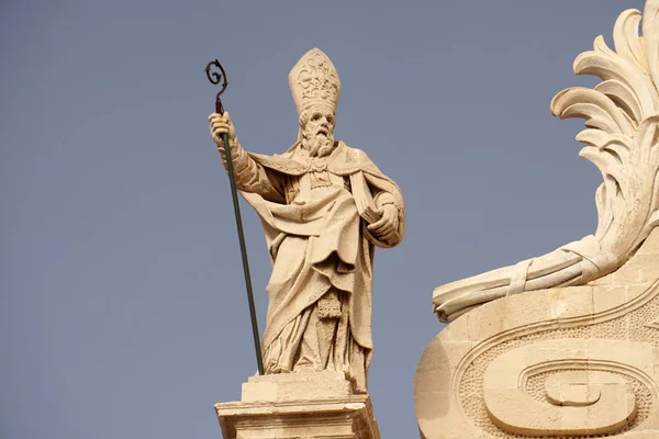 Ciudad Barroca Ortigia Siracusa Sicily Italia Antigua Cúpula Catedral — Foto de Stock