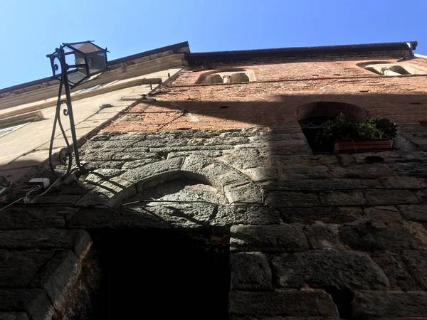 Ruas Estreitas Noli Vila Medieval Ligúria Itália — Fotografia de Stock
