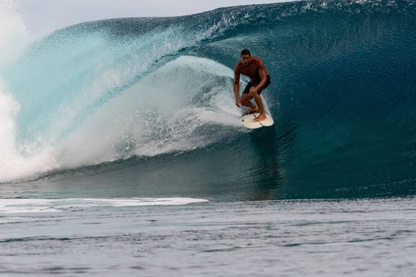 Tahiti Polinésia Francesa Agosto 2018 Teahupoo Local Competição Anual Surf — Fotografia de Stock