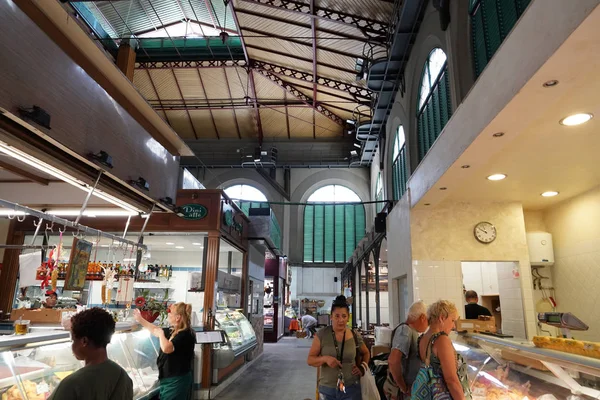 Florença Itália Setembro 2018 Pessoas Que Compram Mercado Cidade Velha — Fotografia de Stock