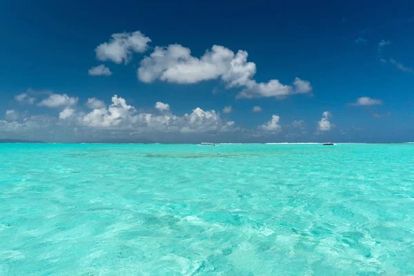 Lagoon Bora Bora Island French Polynesia Landscape — Stock Photo, Image