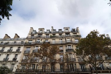 Paris çatı baca ve cityview peyzaj