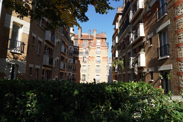 Toit Paris Cheminée Vue Sur Ville Paysage — Photo