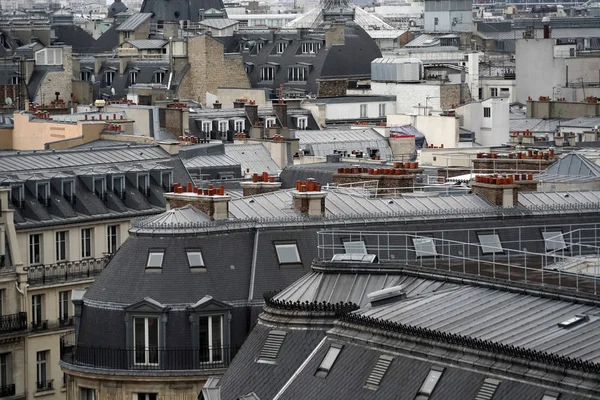 Paříž Střechy Komín Cityview Krajina — Stock fotografie