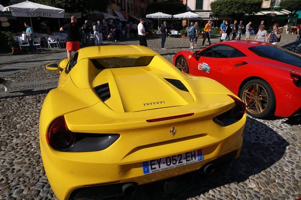 Portofino Italy October 2018 Ferrari Holds Years Anniversary Celebration Supercar — Stock Photo, Image