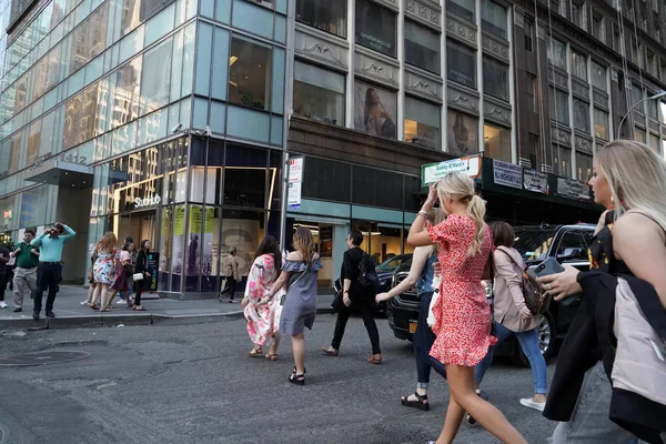 New York Usa Května 2018 Times Square Hlavní Obchodní Křižovatku — Stock fotografie