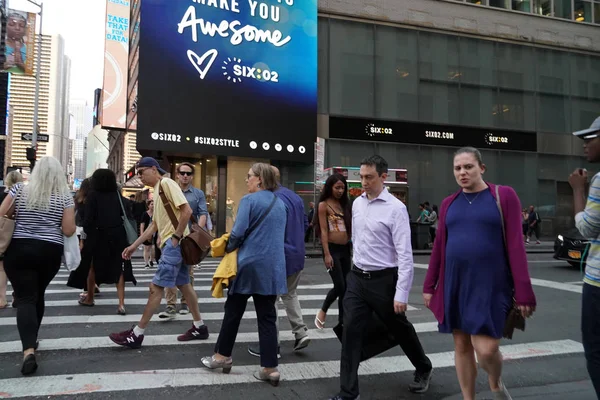 New York Usa Května 2018 Times Square Hlavní Obchodní Křižovatku — Stock fotografie