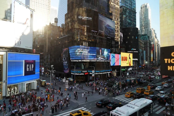 Nova Iorque Eua Maio 2018 Times Square Importante Cruzamento Comercial — Fotografia de Stock