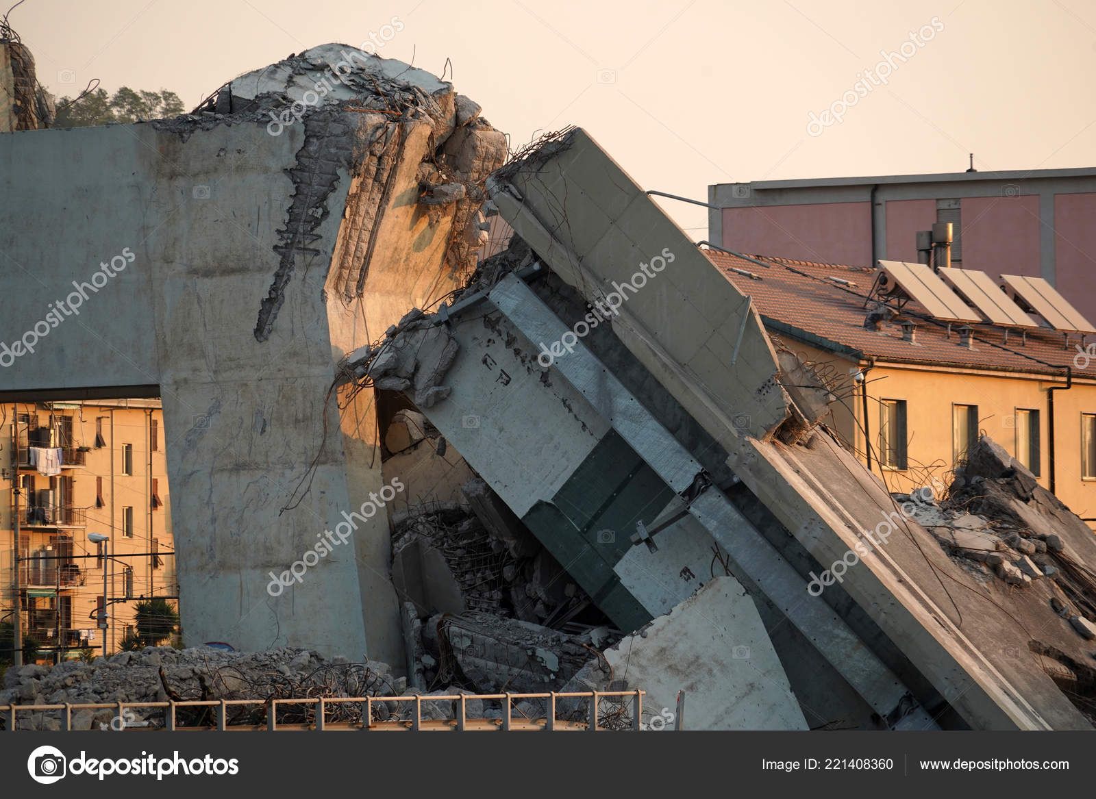Morandi Collapsed Bridge Genoa Italy — Stock Photo © izanbar 221408360