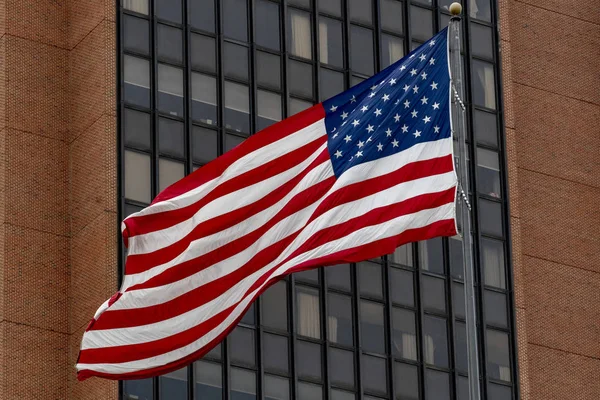 필라델피아 자유에 국기를 흔들며의 — 스톡 사진