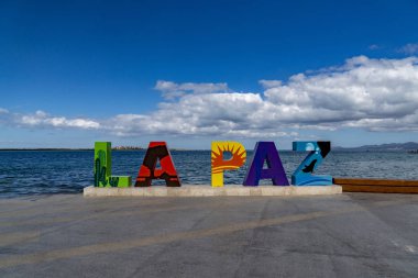 La Paz Baja California Sur, Meksika sahil yakınında deniz mesire Malecón denir