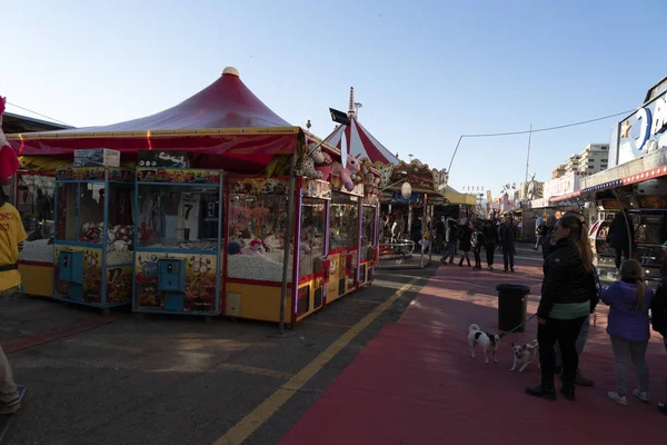 Genoa Italia Diciembre 2018 Tradicional Feria Diversión Del Parque Luna —  Fotos de Stock