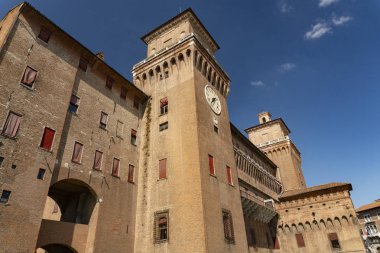 Estense kale Ferrara İtalya güneşli