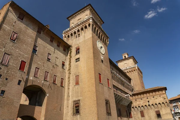 Castelo Estense Ferrara Itália Dia Ensolarado — Fotografia de Stock