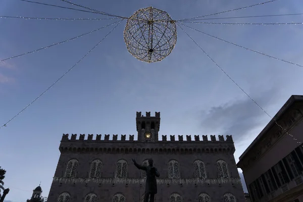 Chiavari Histórico Pueblo Medieval Luces Calle Para Navidad —  Fotos de Stock