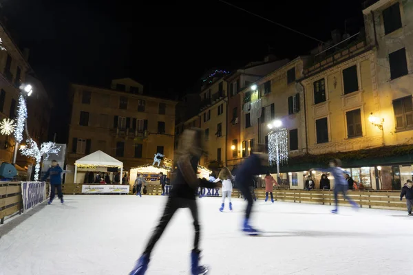 Chiavari Italië December 2018 Historische Middeleeuwse Stad Plaats Open Voor — Stockfoto