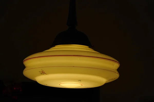 Старая Лампа Свободы Изолированы Черном Фоне — стоковое фото
